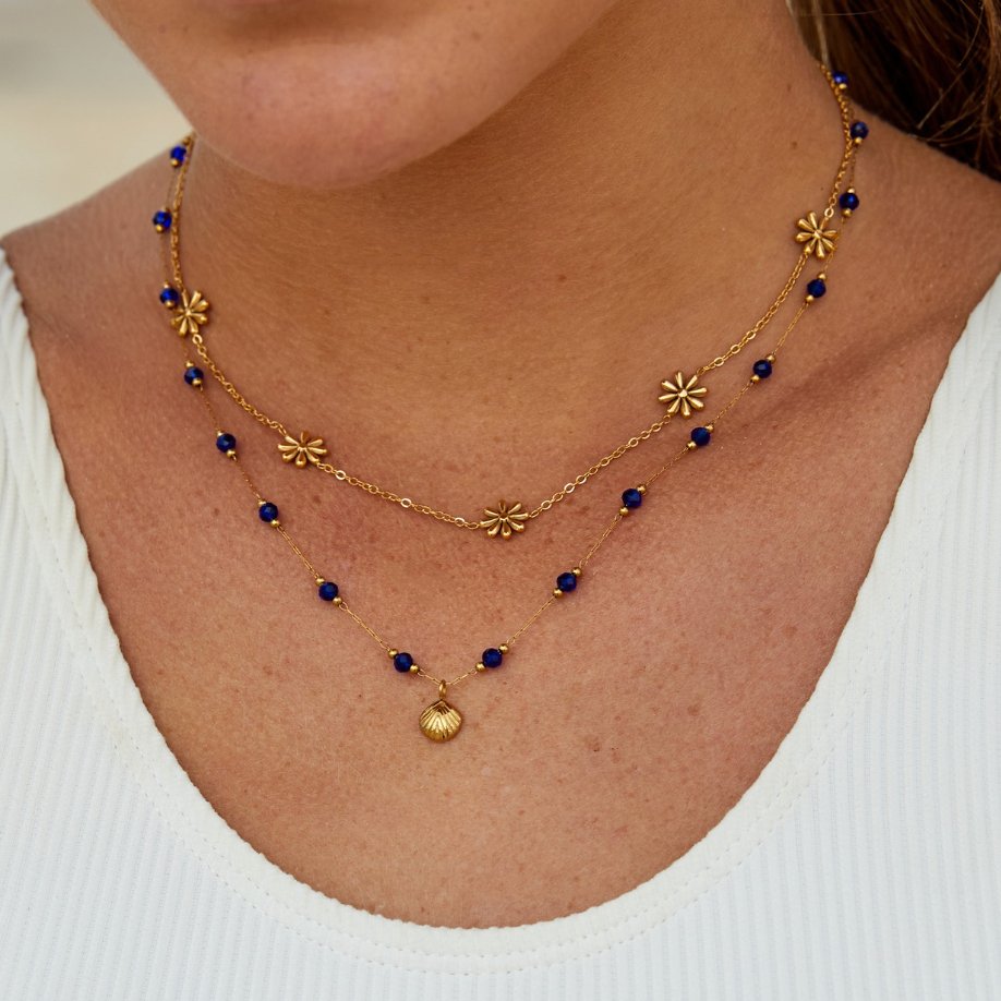 Joyce – Halskette Blume in 18K Gold