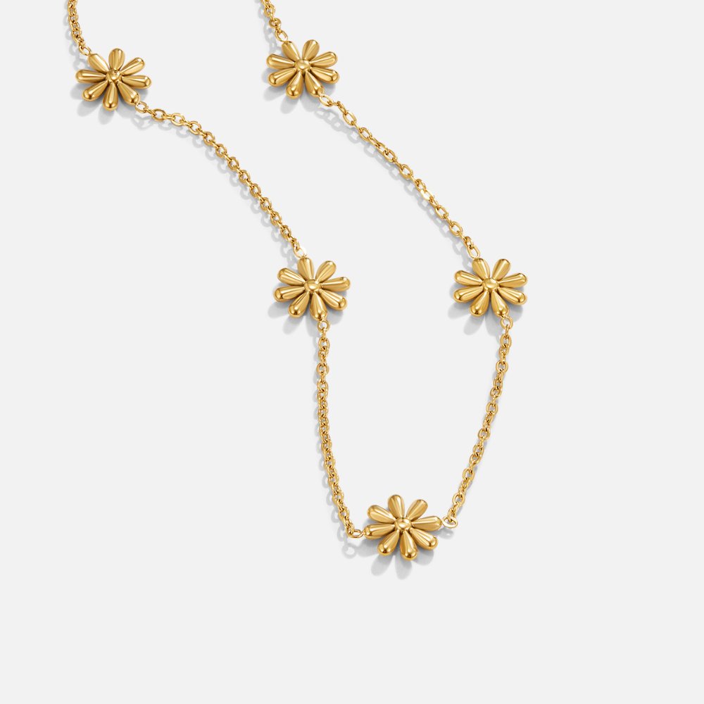 Joyce – Halskette Blume in 18K Gold