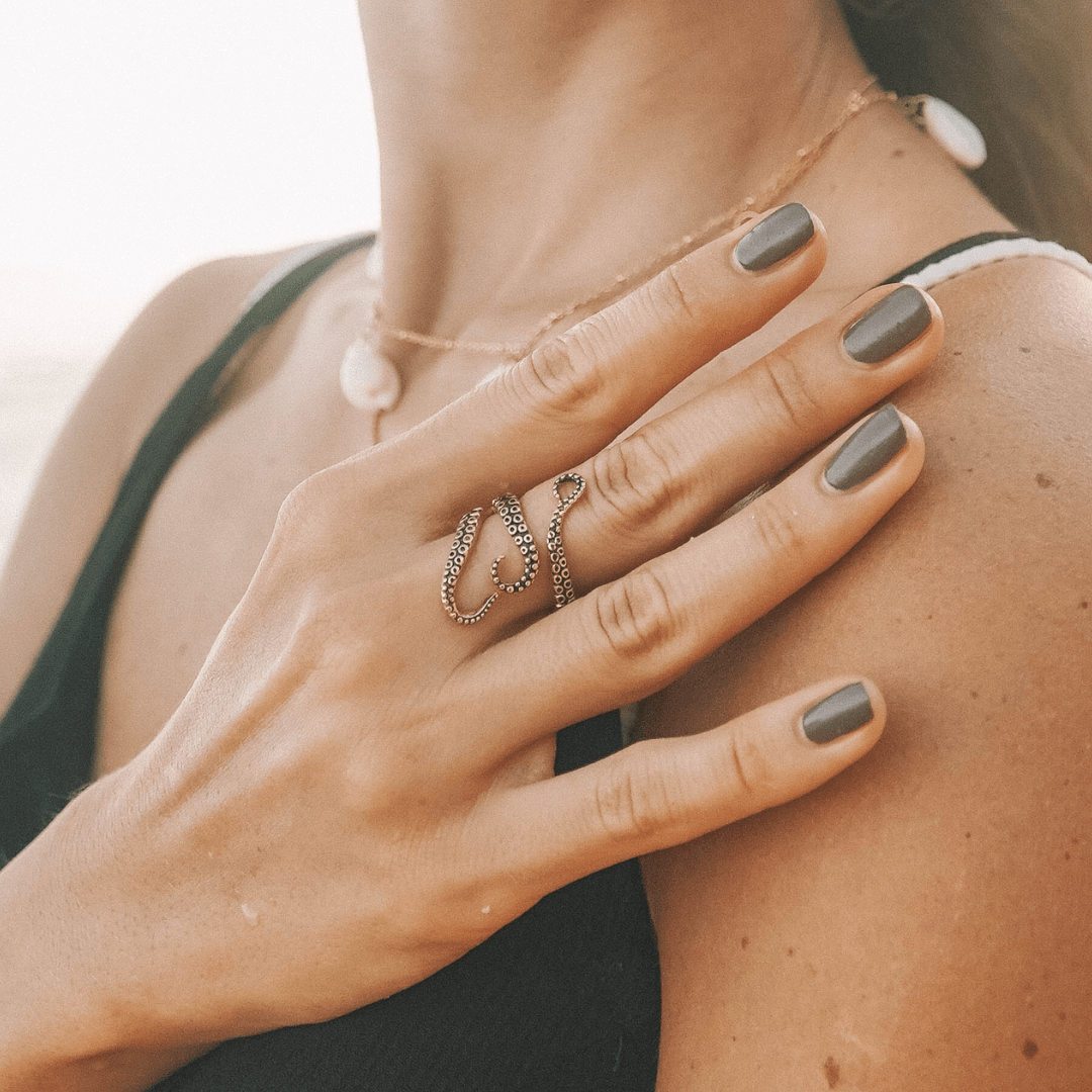 Thalassa – Verstellbarer Oktopus-Tentakel-Ring