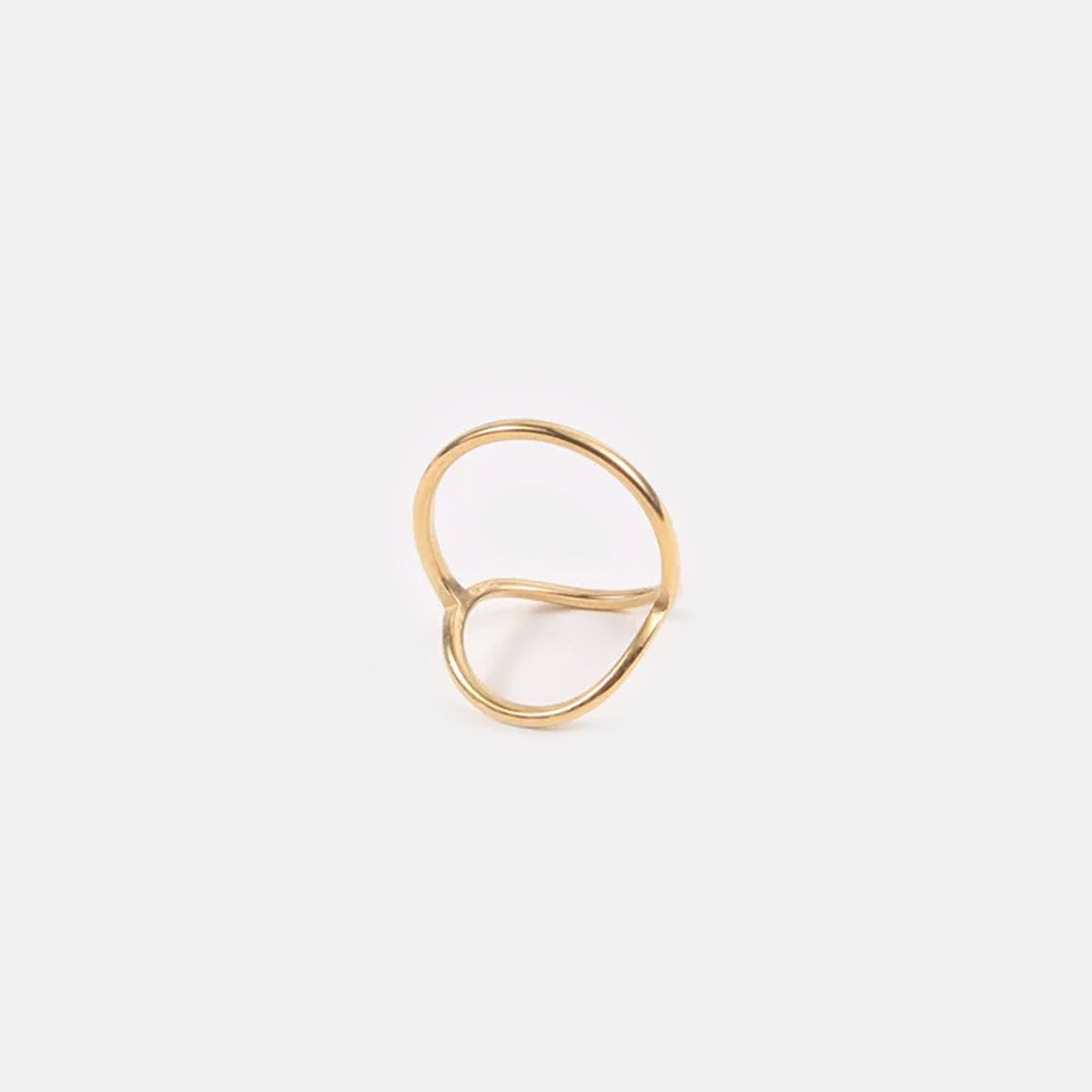 Bailey – Ovaler Minimalistischer Goldring