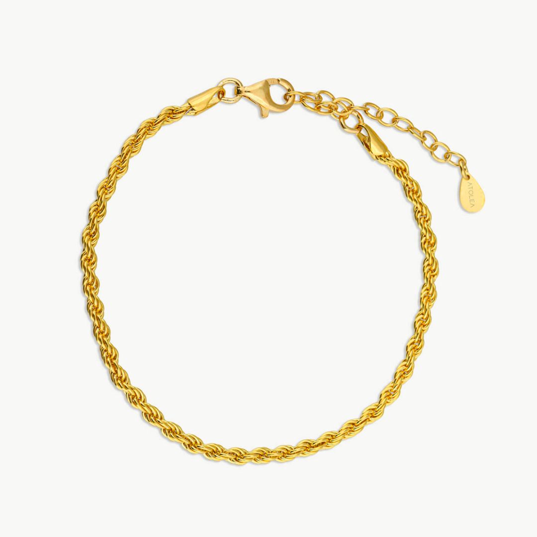Calvi – Armband mit Geflochtener Goldkette