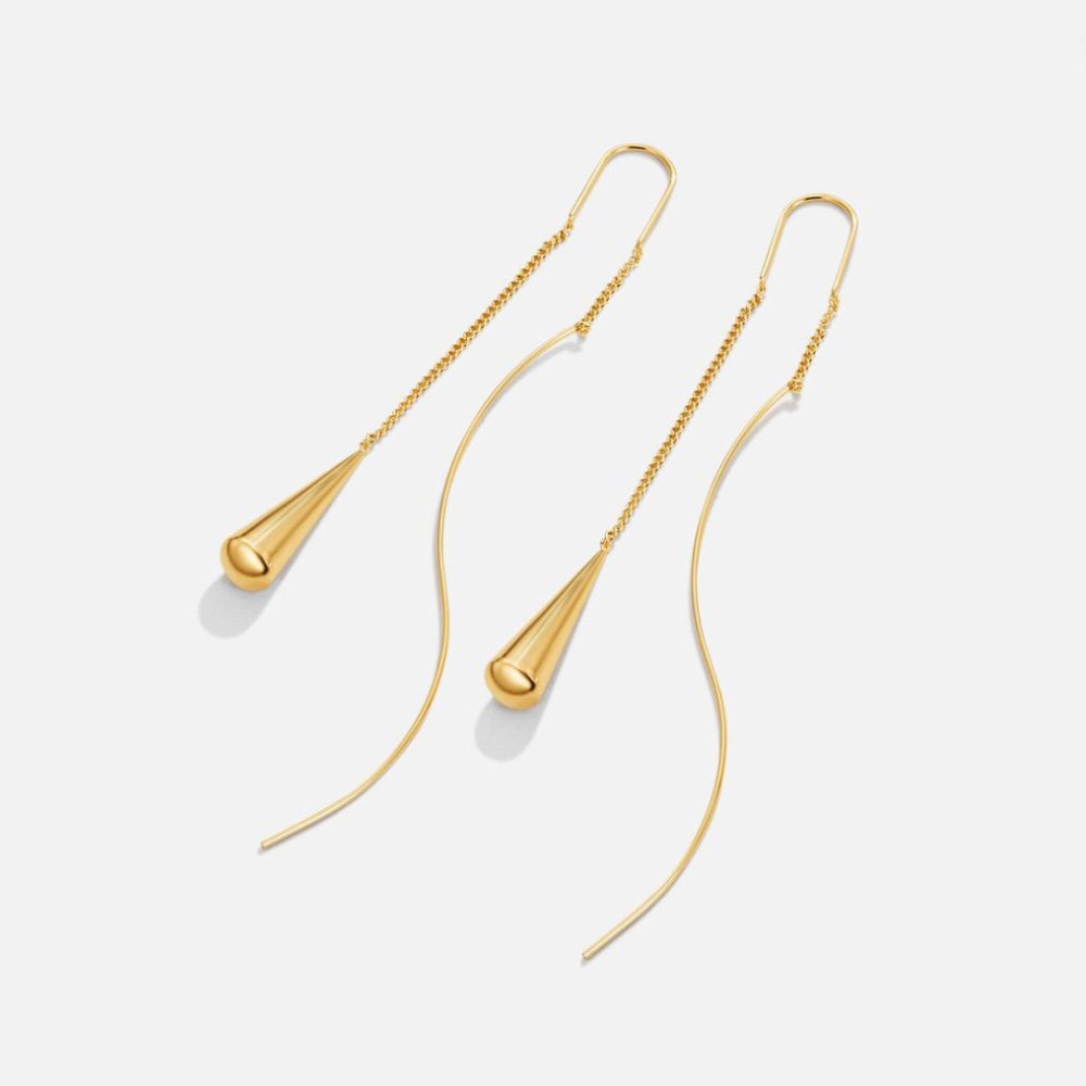 Amaris – Ohrringe Goldtropfen mit Quasten