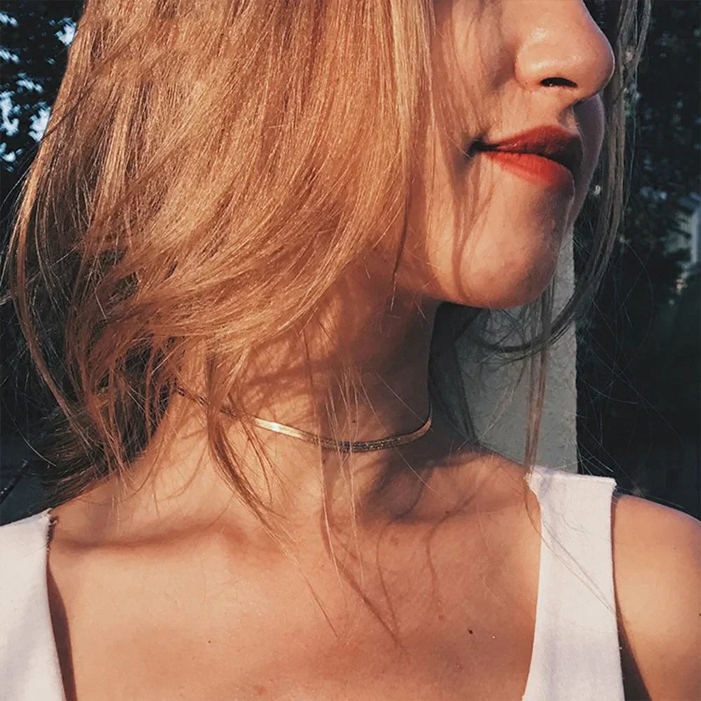 Elizabeth – Collier Schlangenkette Gold