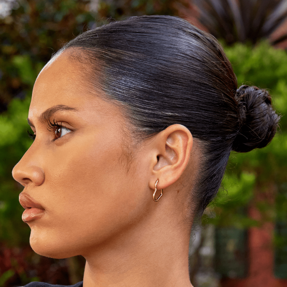 Tessia – Goldene Kreolen Romantisches Herz