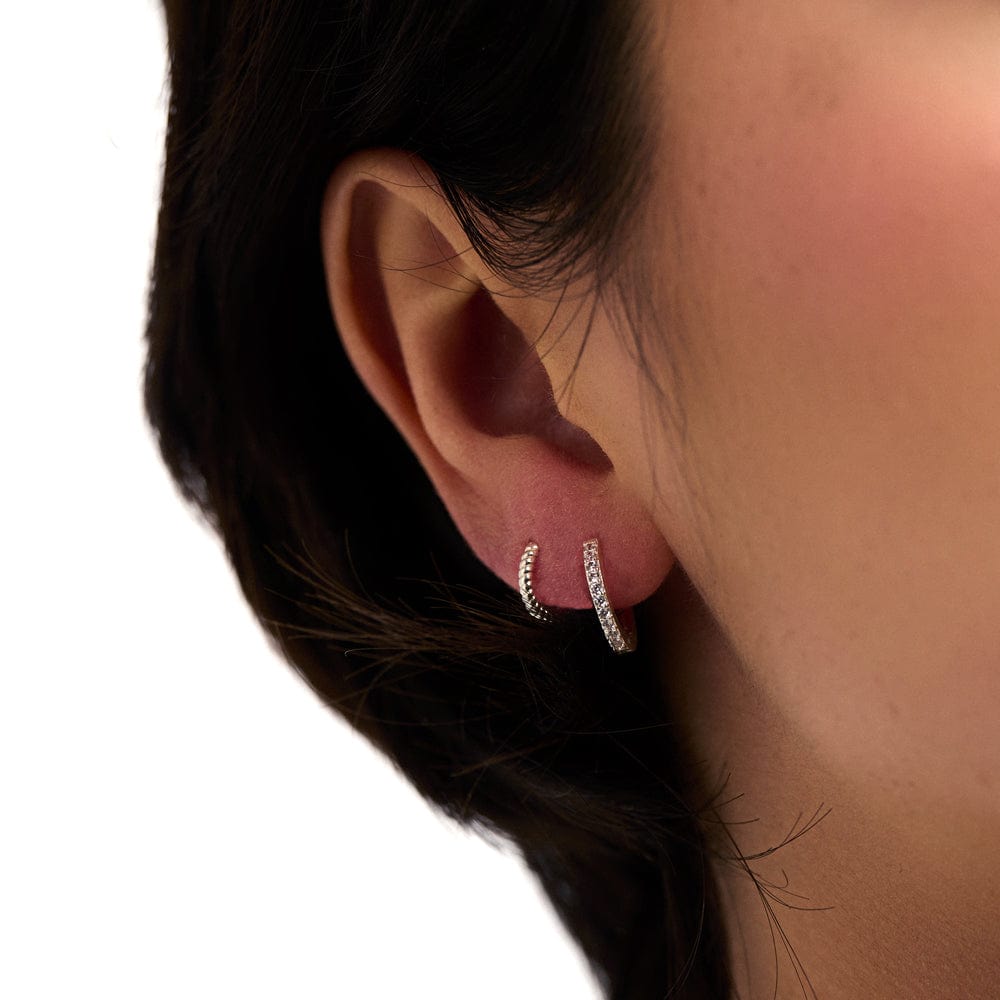 Maila – Versilberte Kreolen mit Glanz