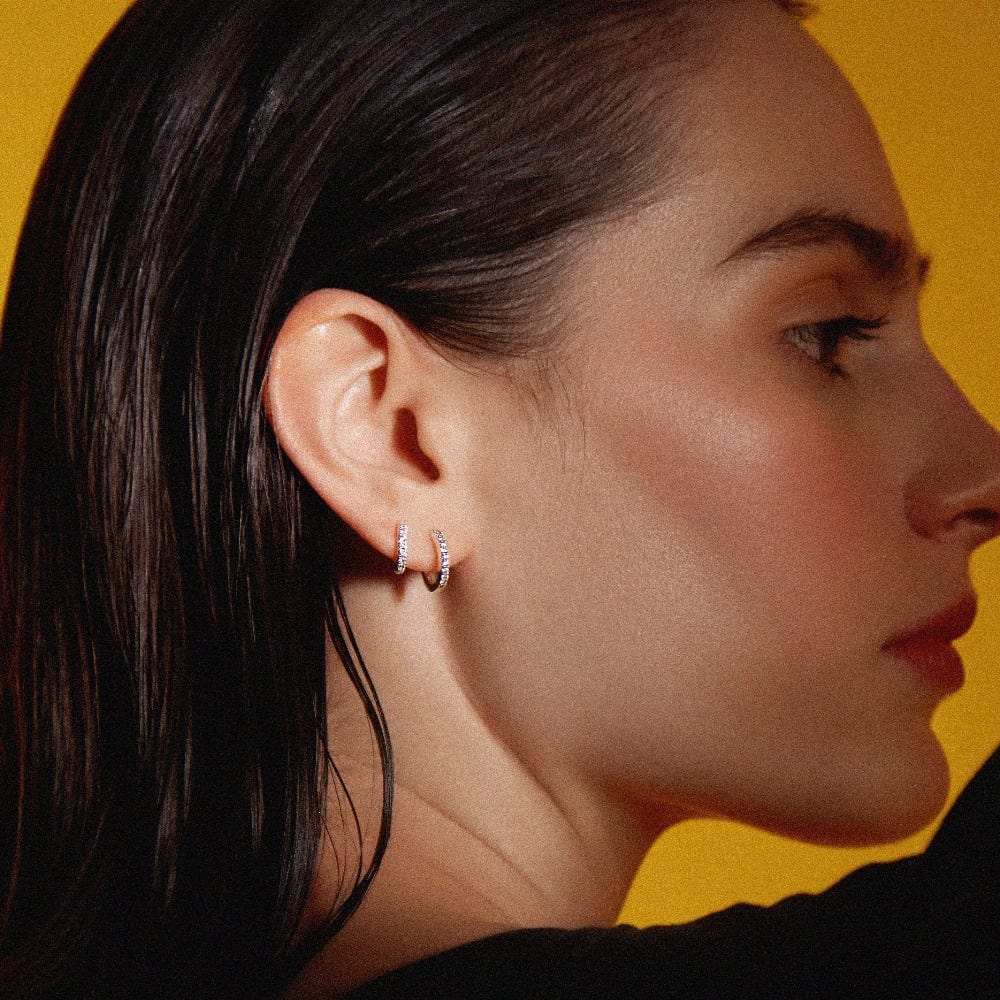 Maila – Versilberte Kreolen mit Glanz