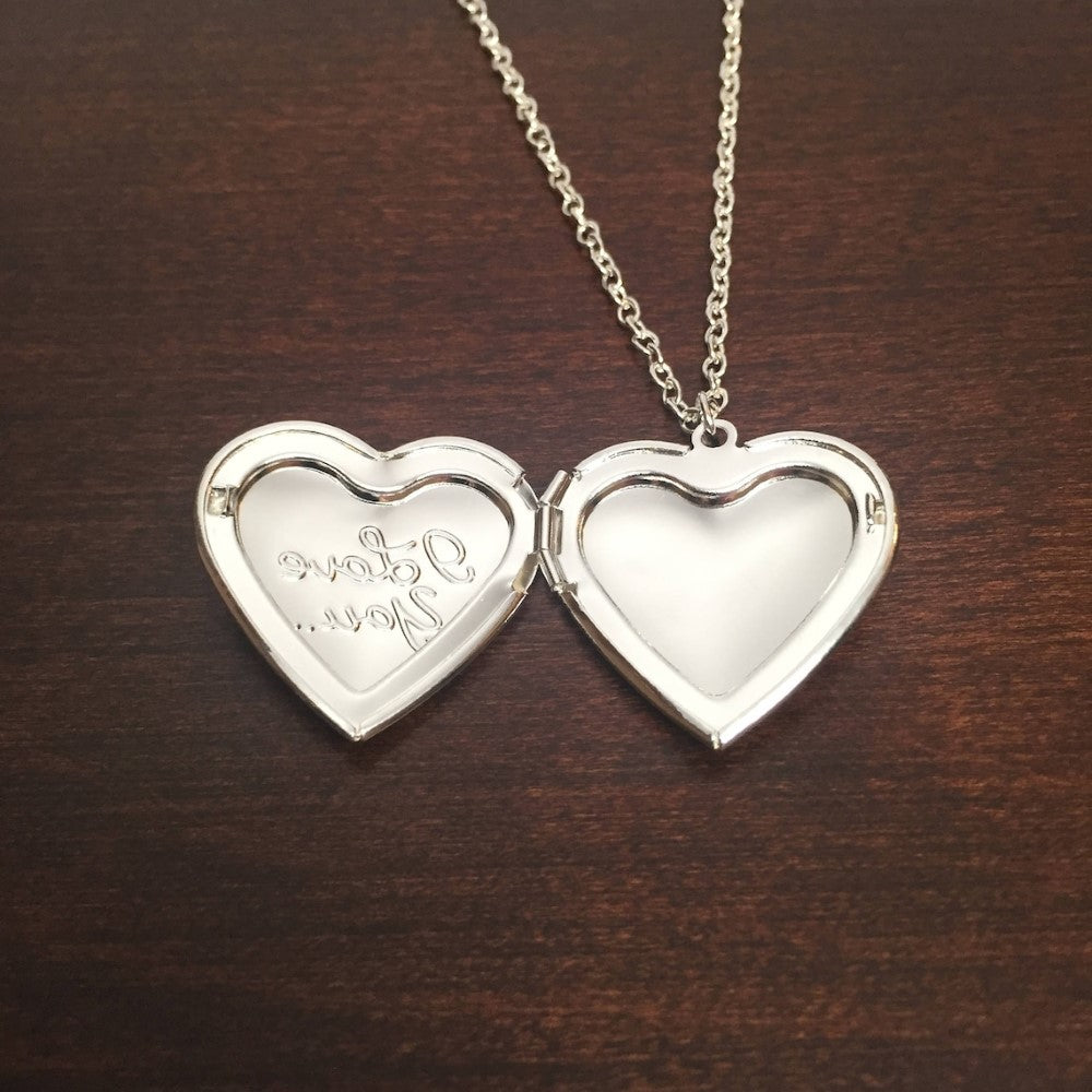 Herz Medaillon Halskette - Antike Medaillon