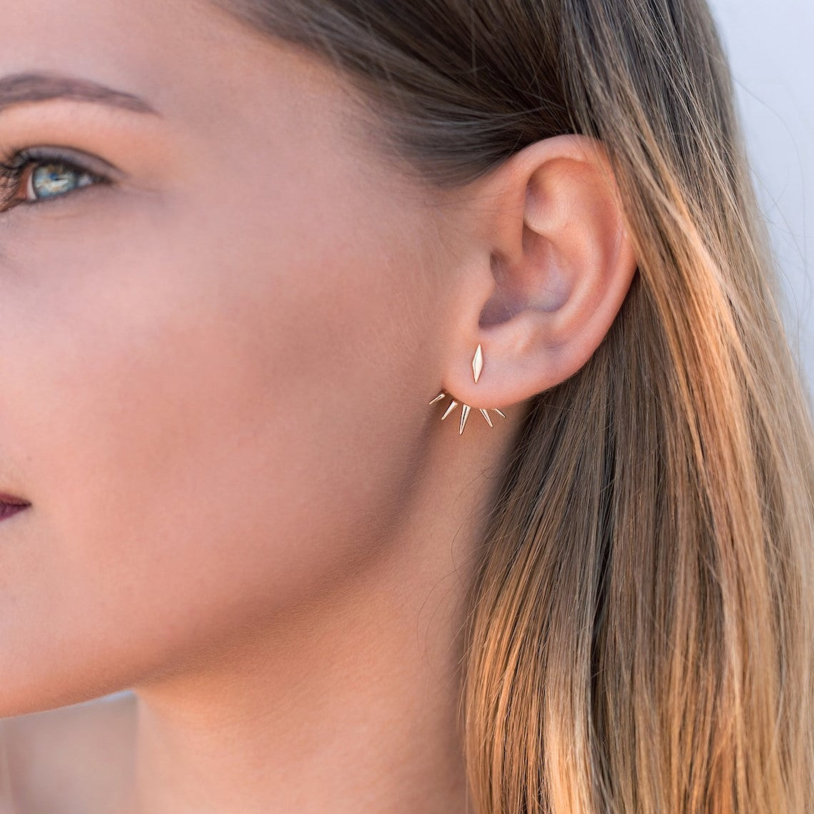 Spike-Ohrstecker - Minimalistische Ohrringe