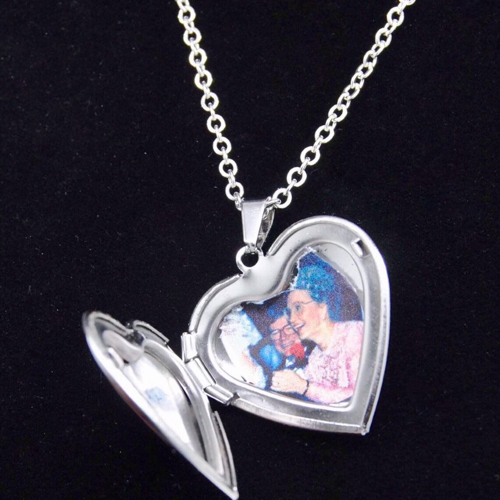 Herz Medaillon Halskette - Antike Medaillon