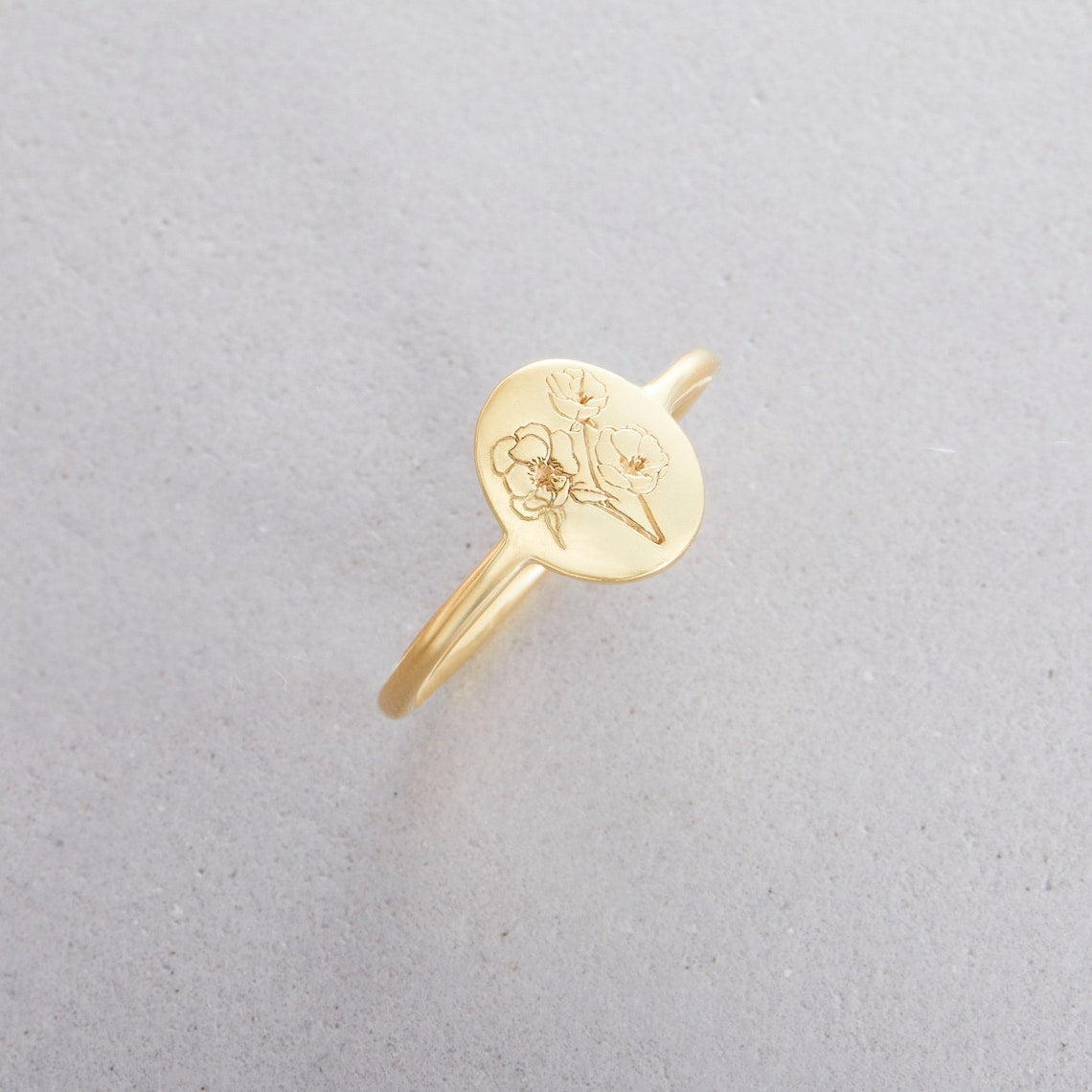 Geburt Blume Ring - Individueller zierlicher Ring