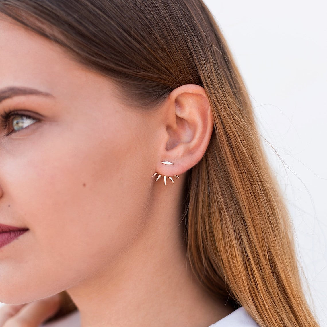 Spike-Ohrstecker - Minimalistische Ohrringe