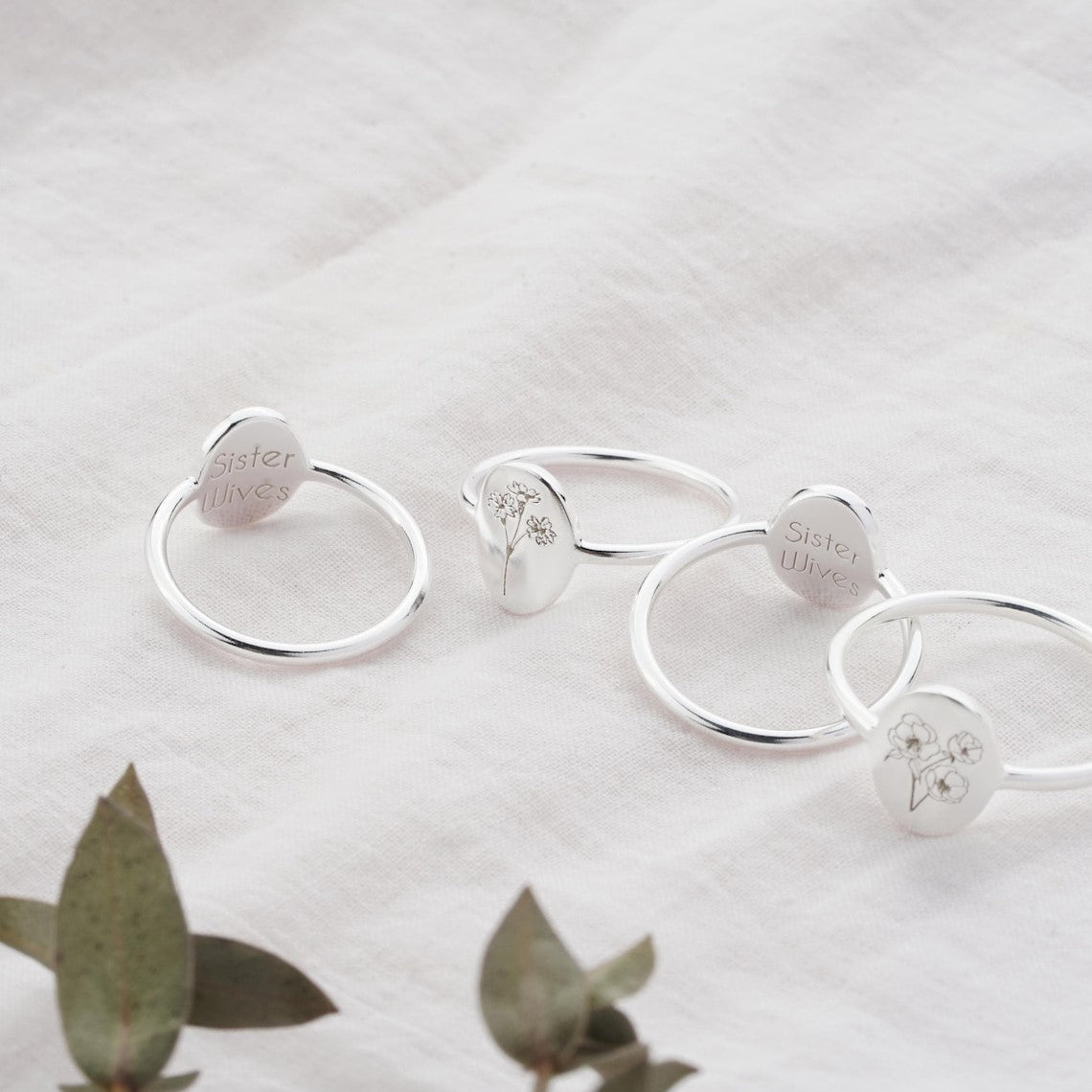 Geburt Blume Ring - Individueller zierlicher Ring