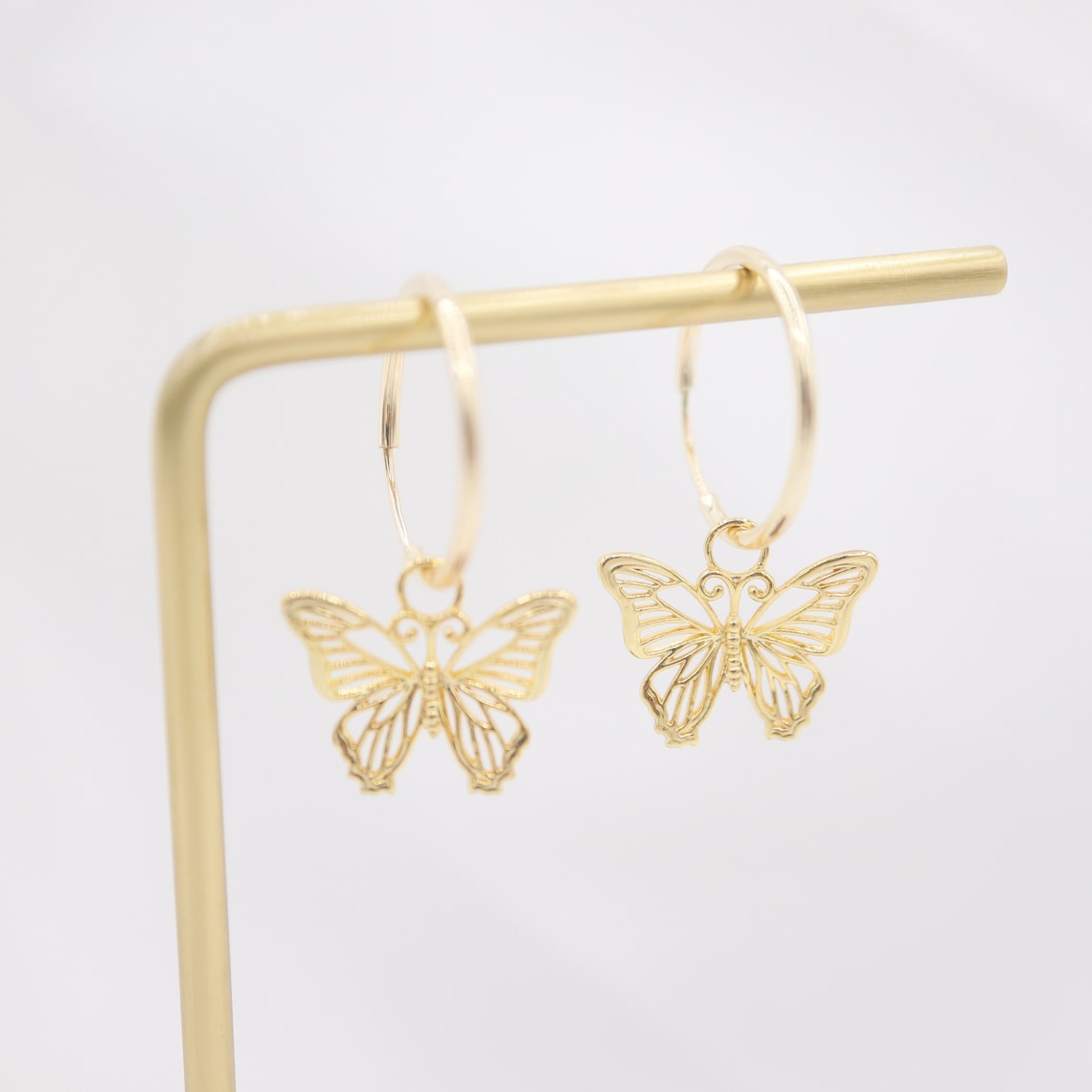 Schmetterling-Ohrringe - Hollow Schmetterling baumeln