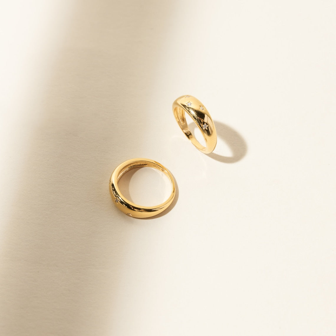 Stern Ring - Kuppel Siegelring