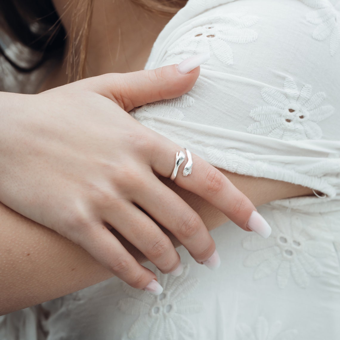 Umarmung Ring - Umarmung Hand Ring