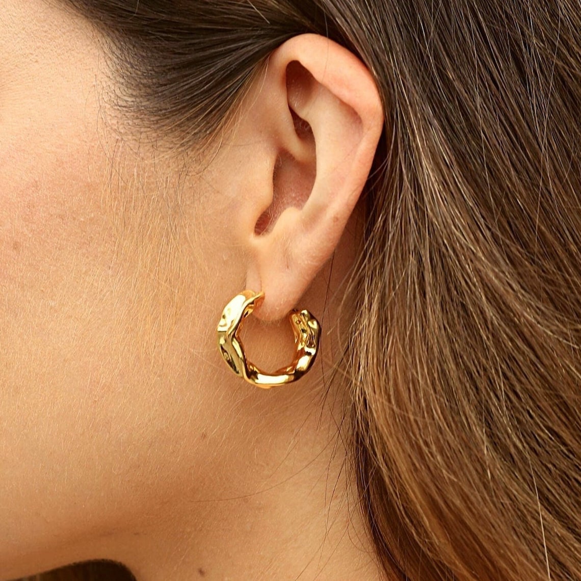 Fassring-Ohrringe - Zierliche Ohrringe