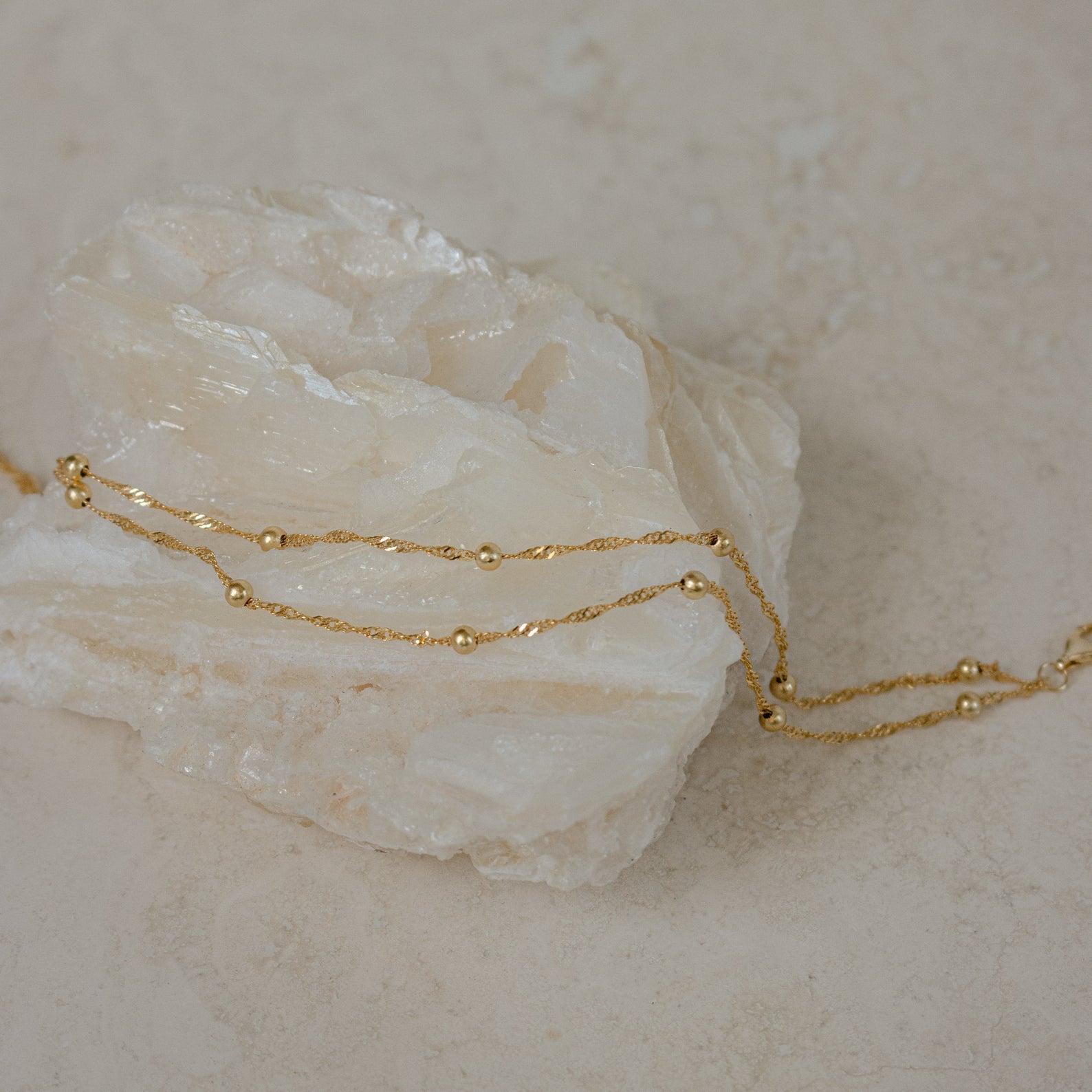 Ripple Bead Doppelkette - Lagen-Armband