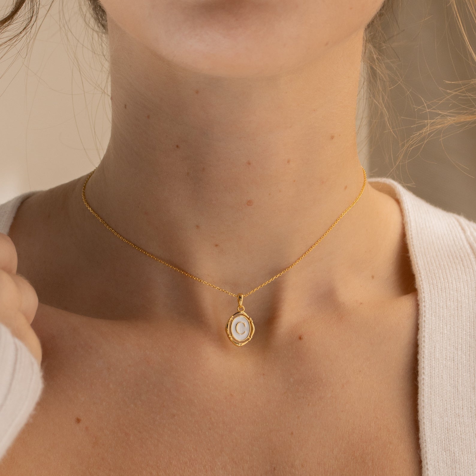 Camille – Kette Anhänger mit Personalisiertem Initial