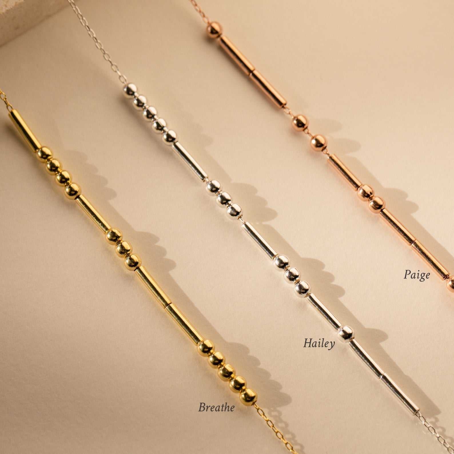 Leanie – Personalisierte Morse-Code-Halskette