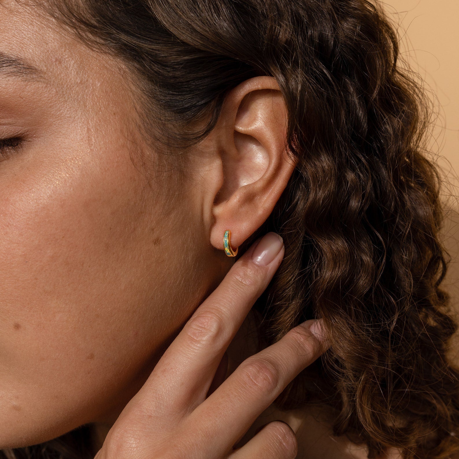 Opal-Intarsien-Ringe - Opal-Ohrringe