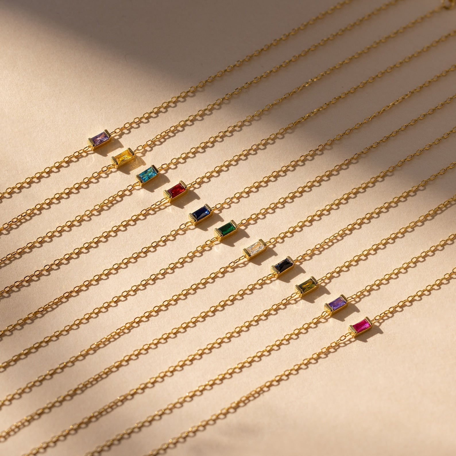 Sophie – Armband Baguette mit Geburtsstein