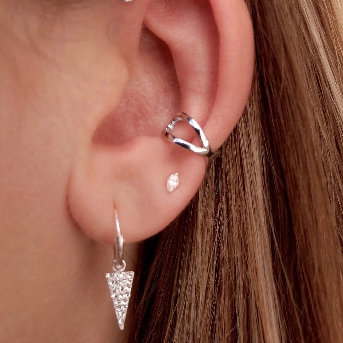 Sage - Winzige Marquise Ohrstecker