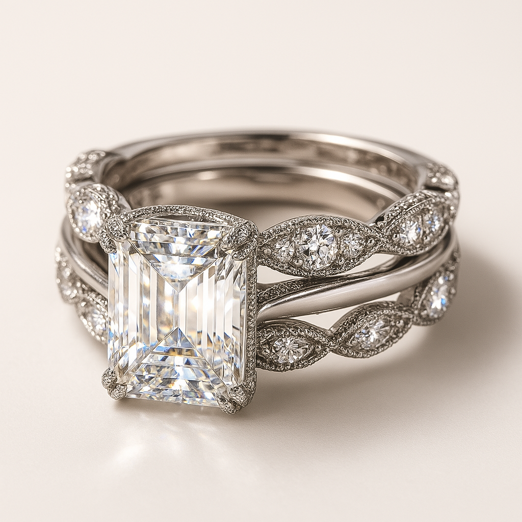 Mireille – Vintage-Silberring mit Glänzenden Schichten