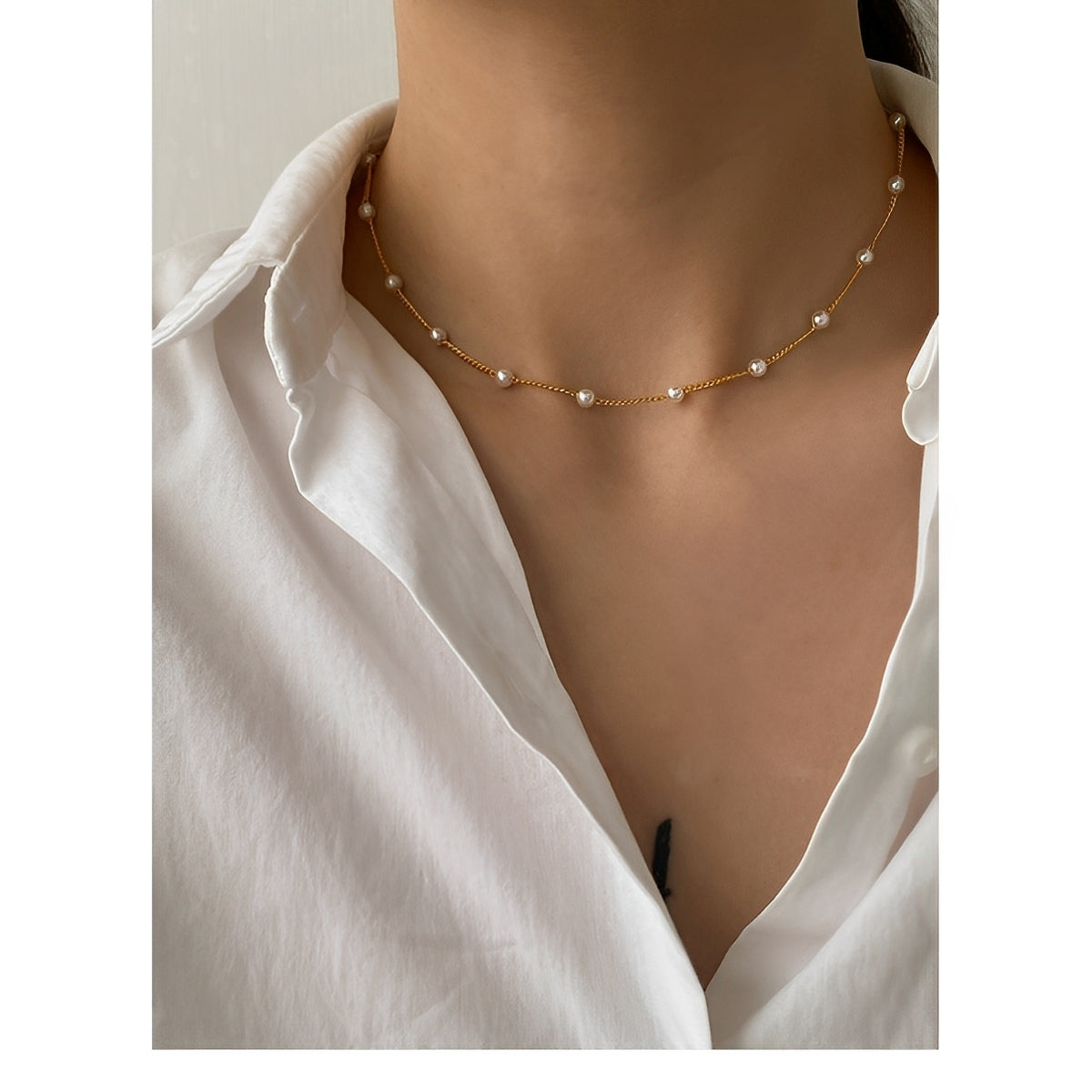 Noelia – Elegante Halskette mit Kleiner Perle