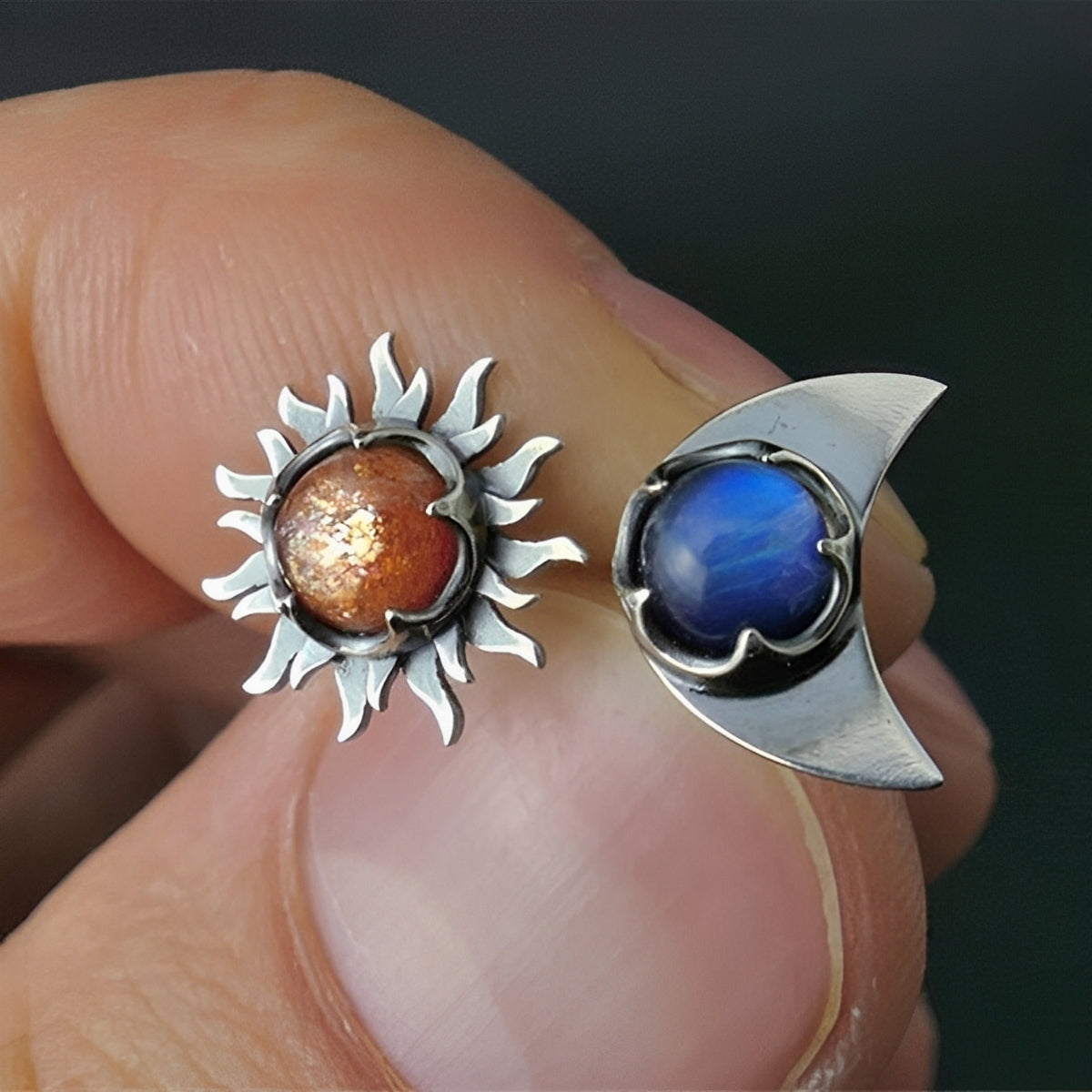 Marian – Ohrringe Sonne und Mond