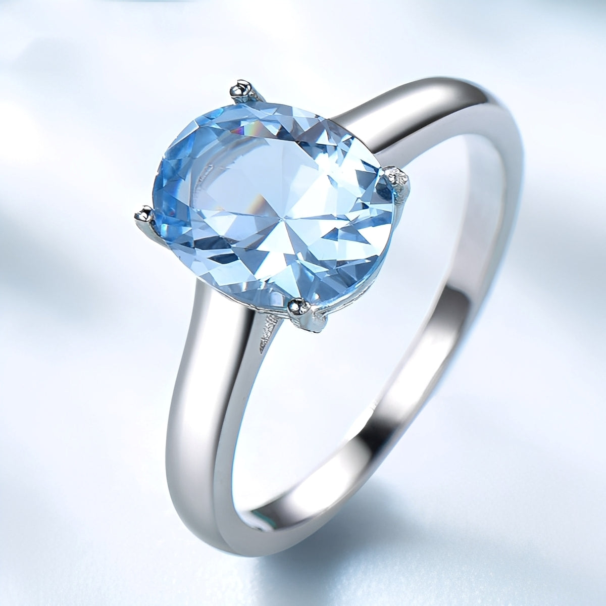 Irene – Ring aus Tansanit & Silber