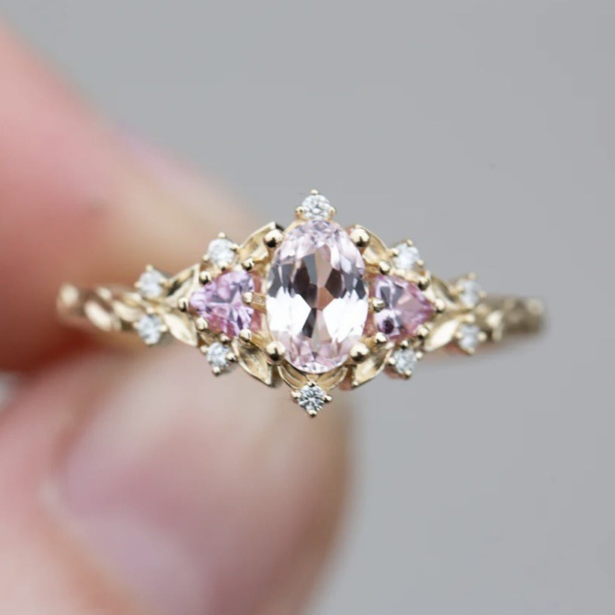 Coraline – Ring Krone Patina Rosa Verdigris