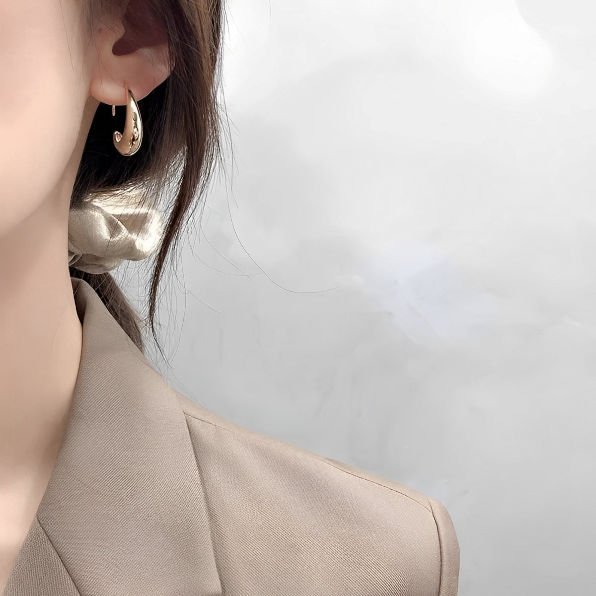 Aura – Luxus-Ohrringe in Gold