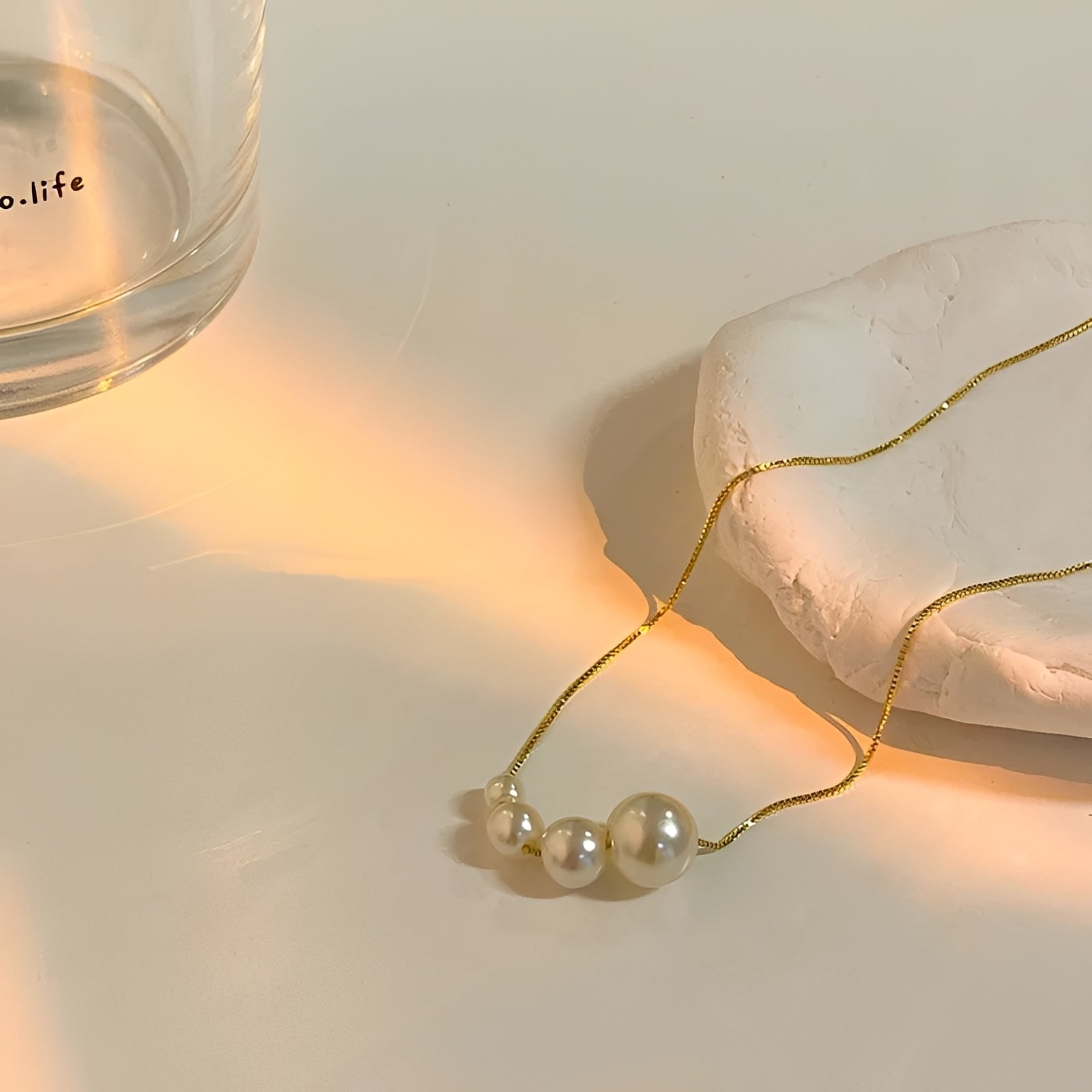 Juliette – Vintage-Halskette aus Süßwasserperlen