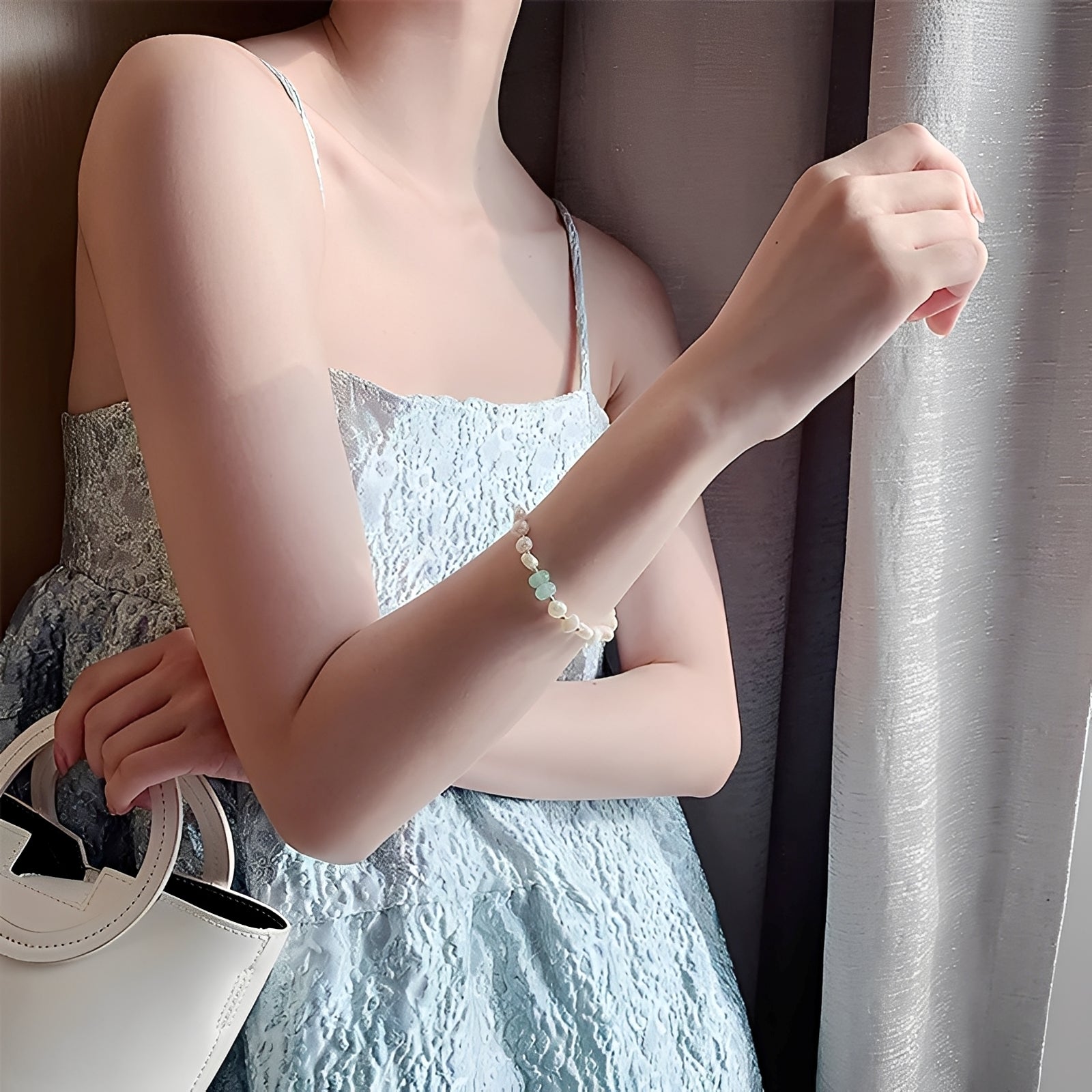 Nerea – Armband der Abenteuer mit Perlen des Meeres