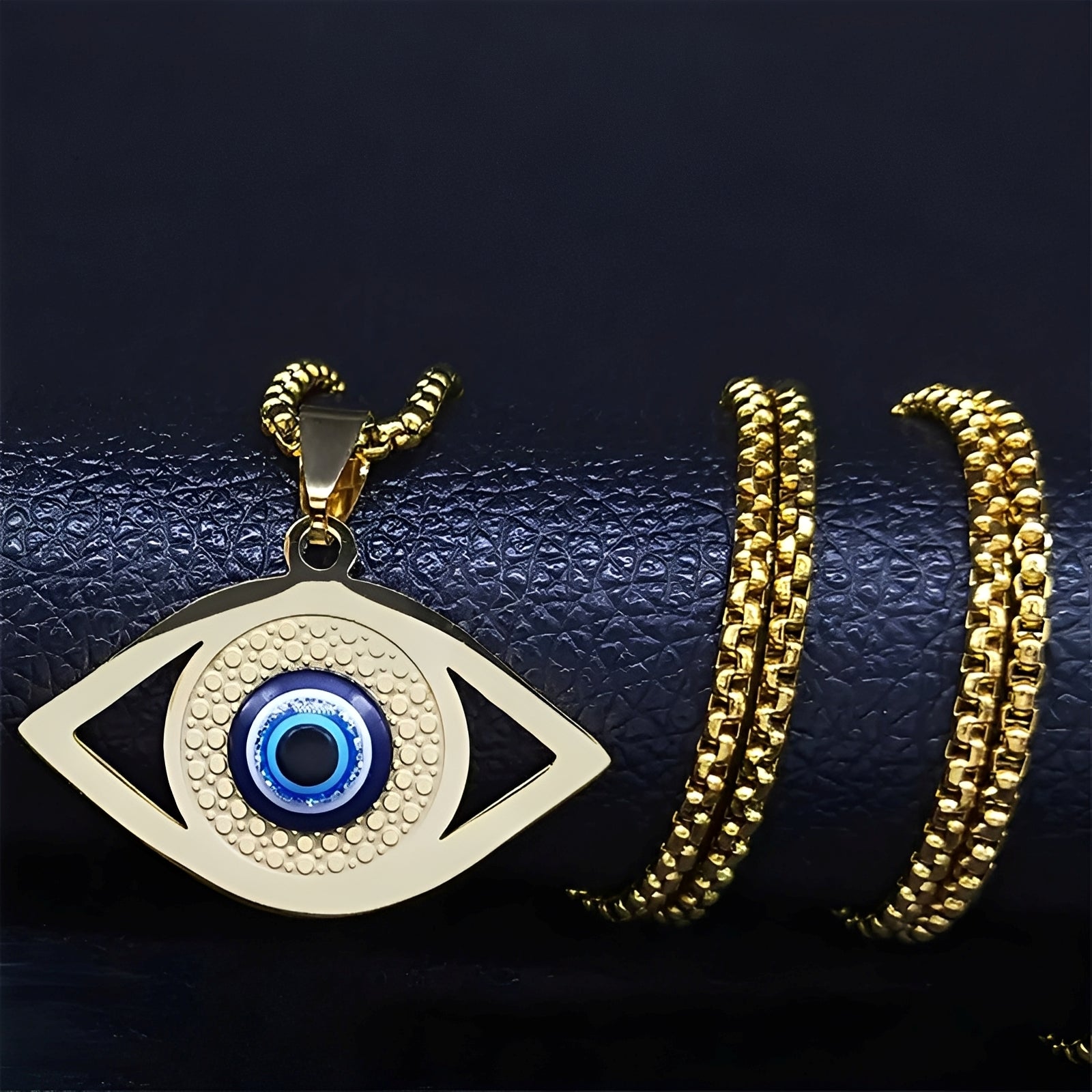 Kyra – Blaue Augenschutzkette