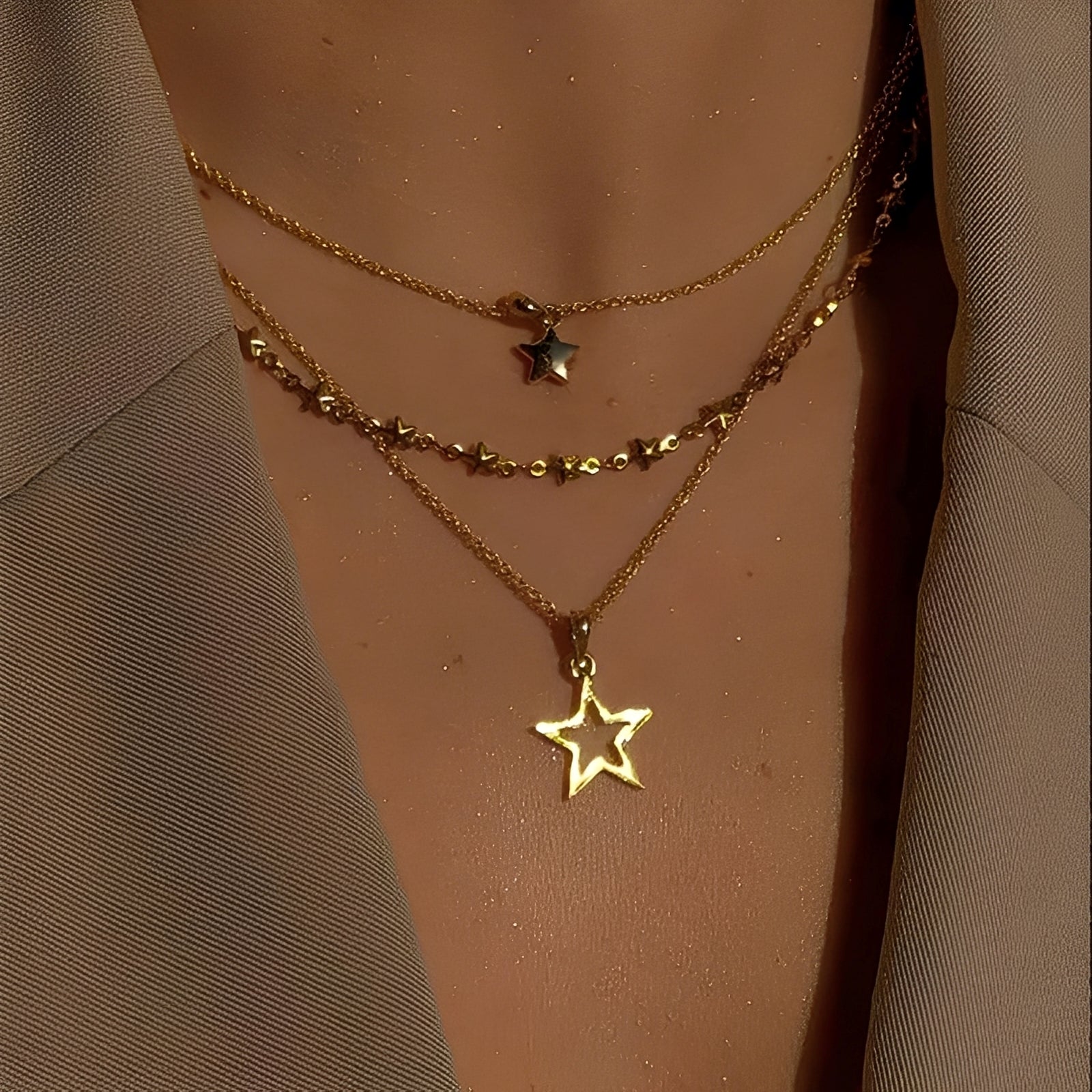 Coralie – Klassische Vintage-Stern-Halskette
