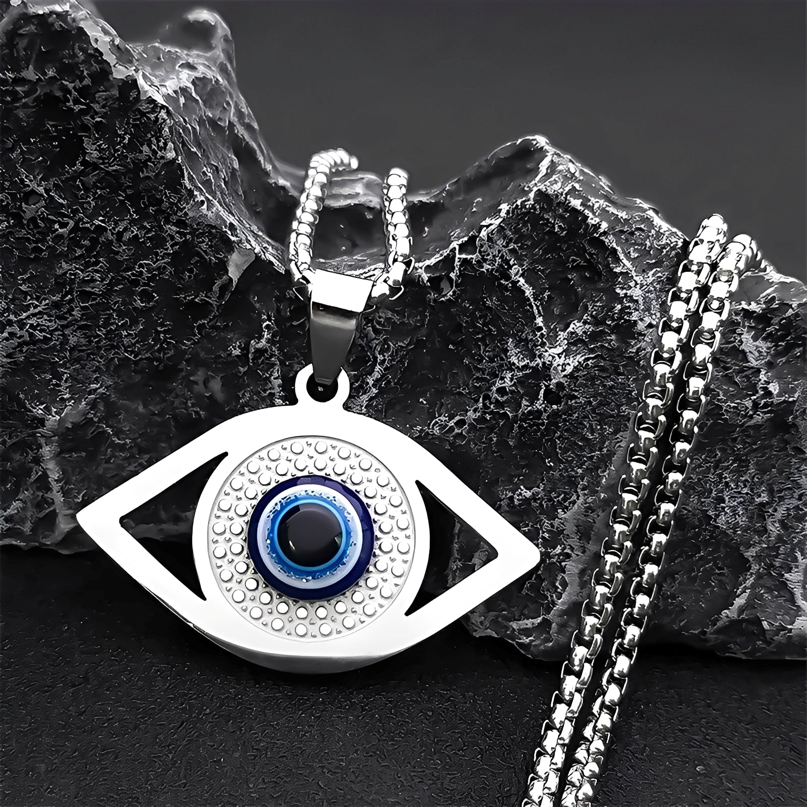 Kyra – Blaue Augenschutzkette