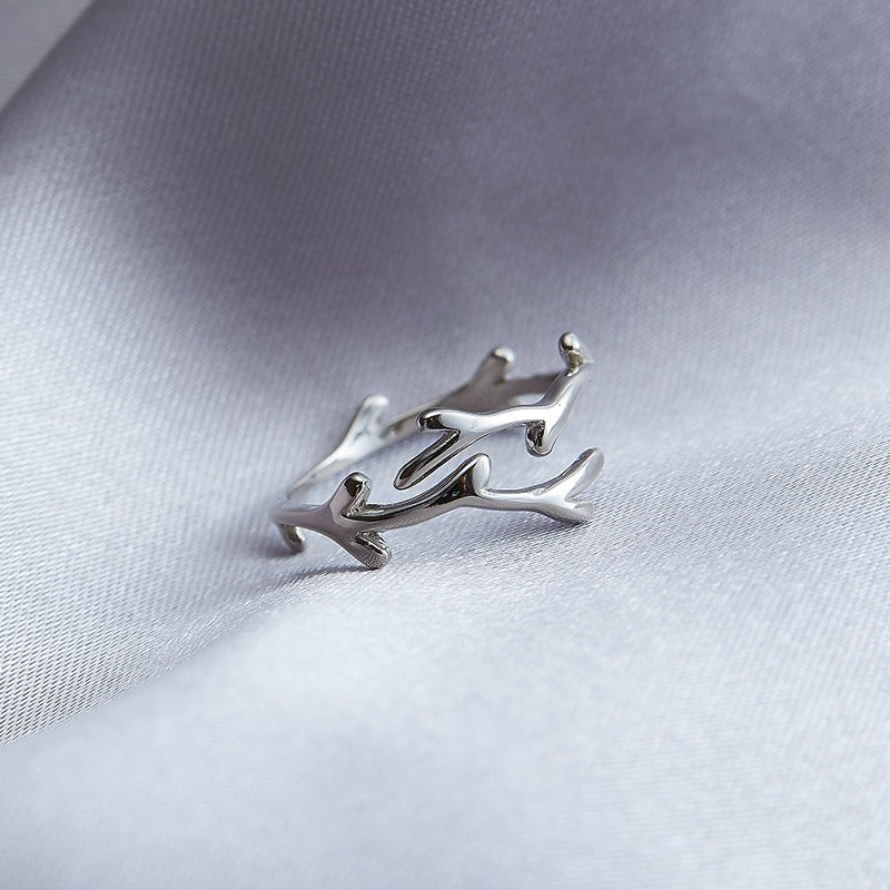 Auren – Ring Zweig Sterlingsilber