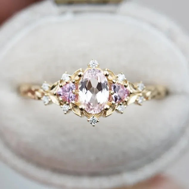 Coraline – Ring Krone Patina Rosa Verdigris