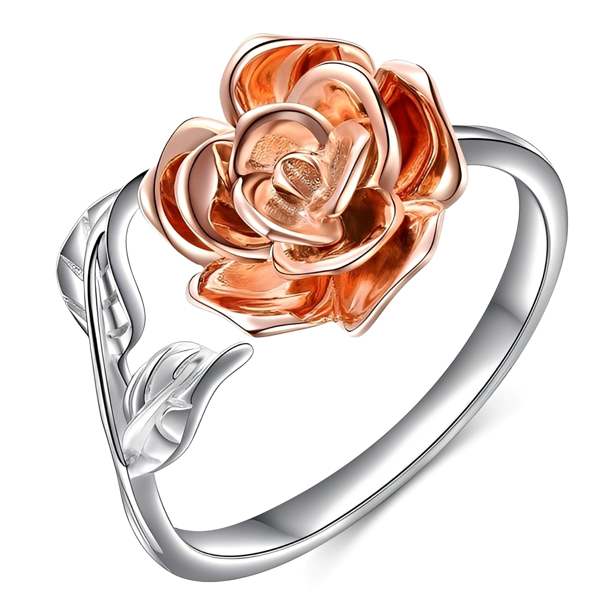 Jennie – Vintage Silberring mit Blume