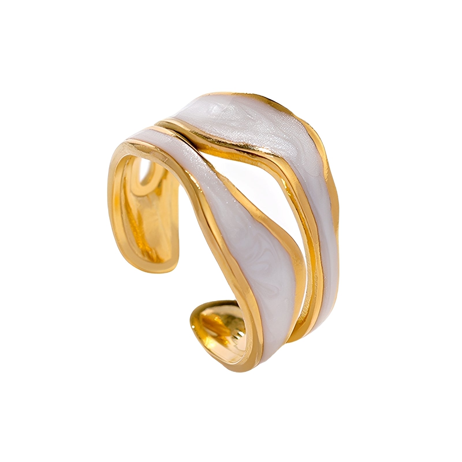 Esther – Antiker Ring in Weißgold