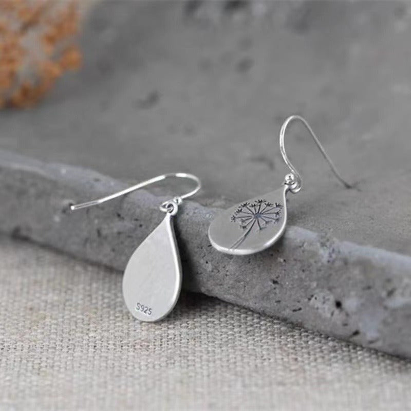 Diane – Vintage Blumenohrringe Silber
