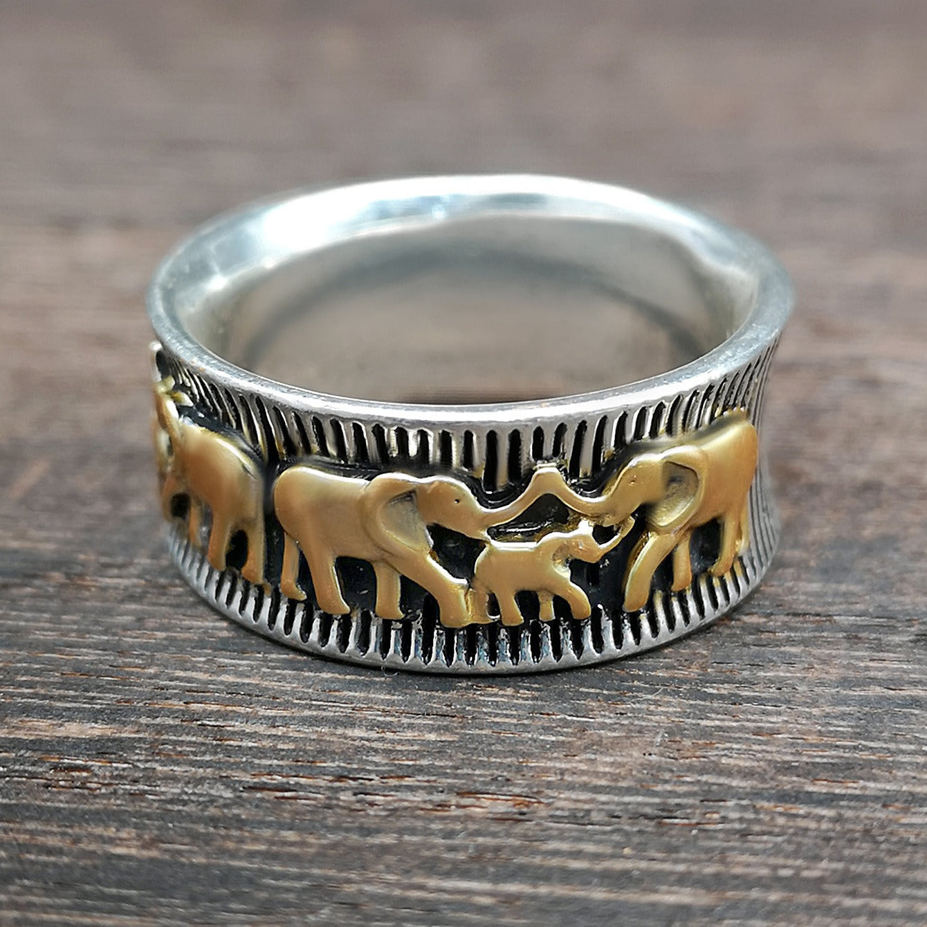 Eli – Bague Elefant Golden Vintage