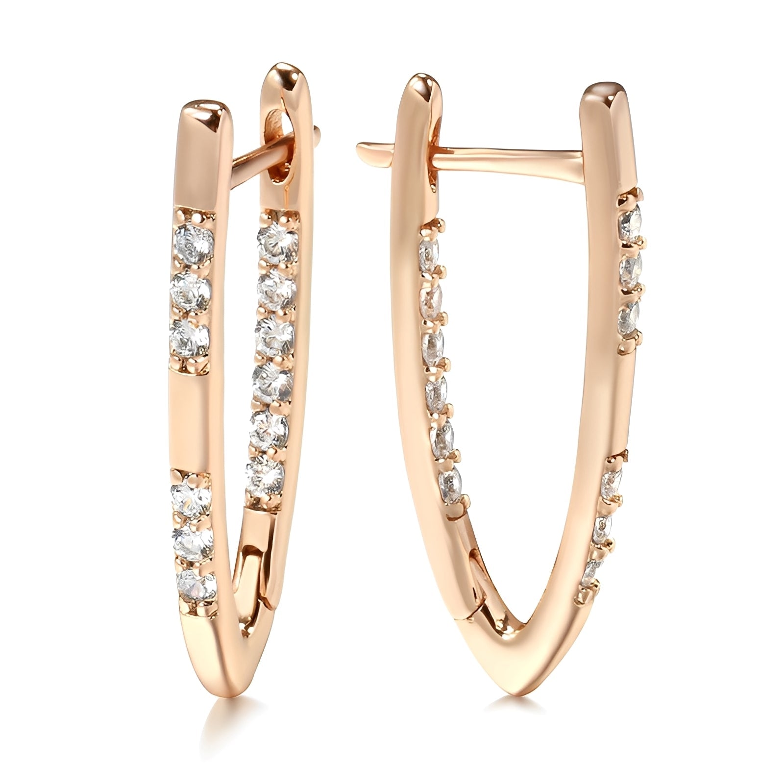 Cleah – Elegante Ohrringe aus vergoldetem Zirkonia