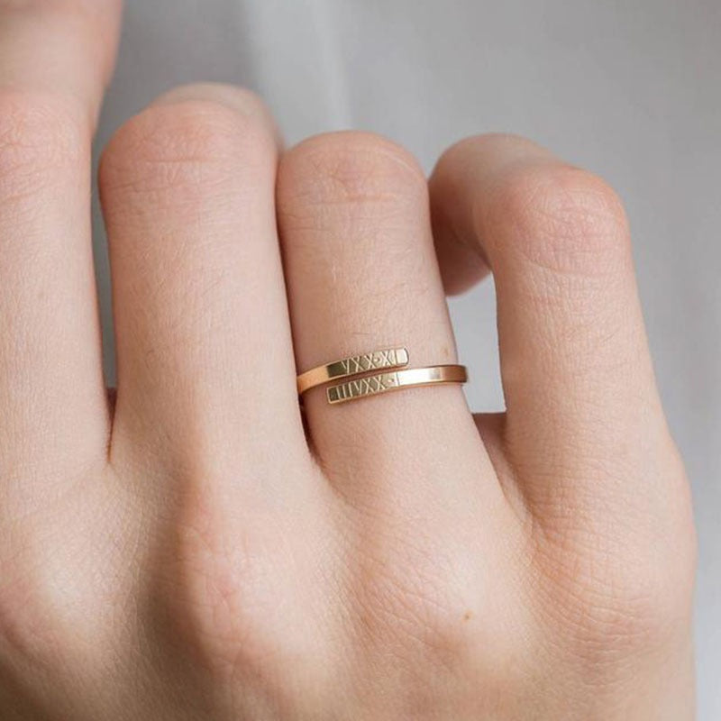 Himari – Personalisierter Paar-Ring Gold
