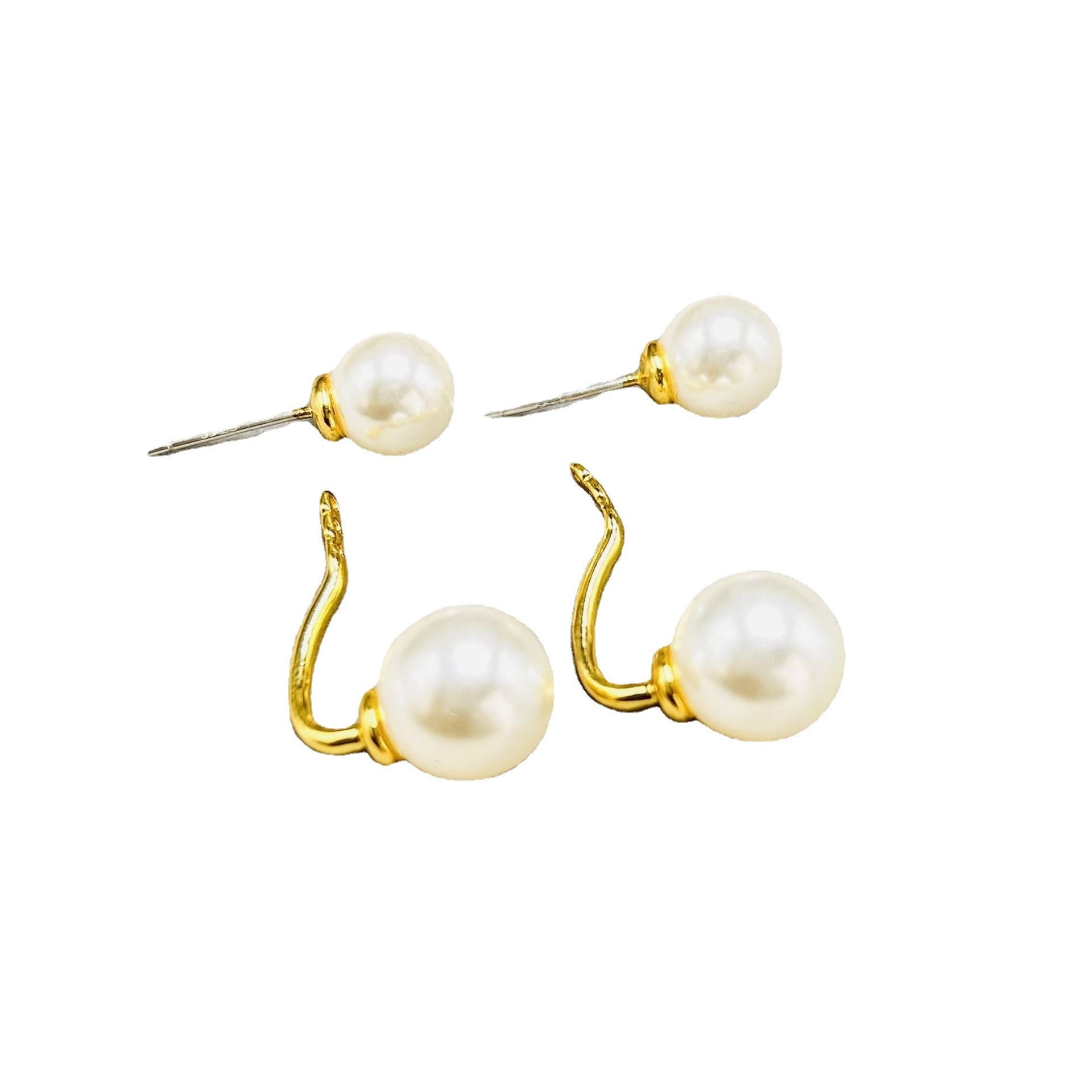 Mav – Ohrstecker Doppelte Perle Elegant