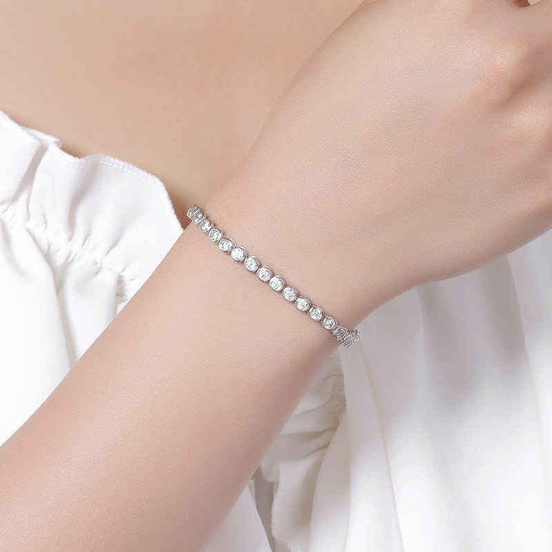 Elise – Armband Blasen aus Silber und Diamanten
