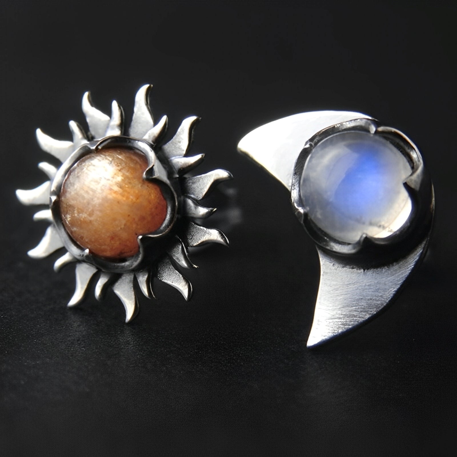Marian – Ohrringe Sonne und Mond
