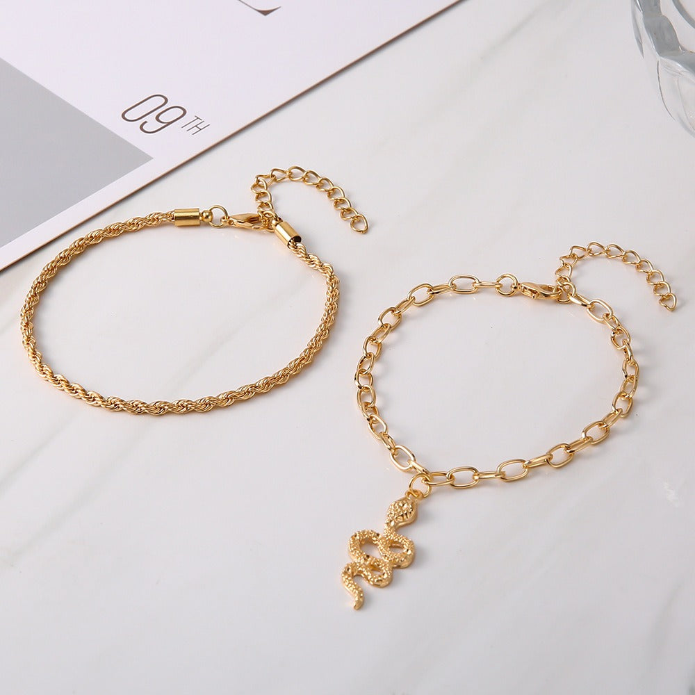 Maelli – Elegante Boho-Knöchelkette