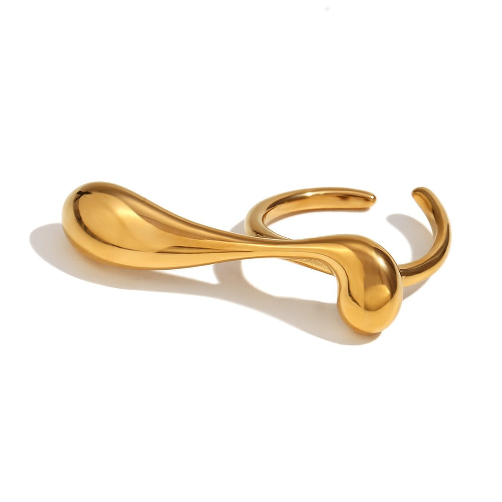 Holly – Offener Ring Unregelmäßiger Wassertropfen